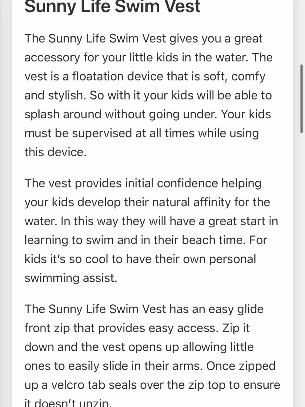 Sunnylife Kids Monster Swim Vest in Yellow and Light Blue